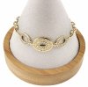 2347a Bransoletka elegancka złota 17+2cm pozłacana 14k 